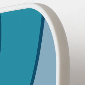 Blue Sun Circle Stripe with Name ピックルボールラケット (左詳細)