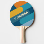 Blue Sun Fusion with Name 卓球ラケット (裏面)