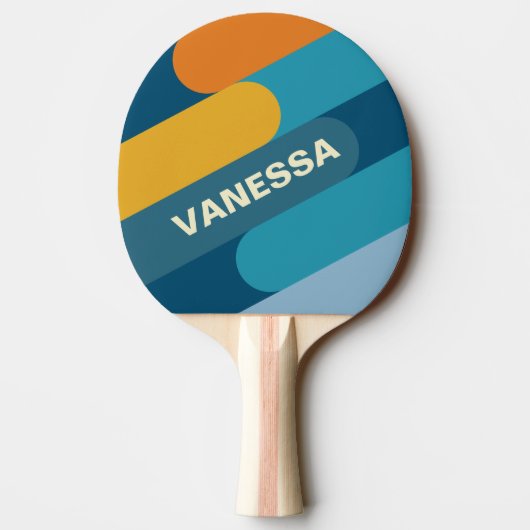 Blue Sun Fusion with Name 卓球ラケット (裏面)
