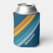 Blue Sun Stripes with Name 缶クーラー (缶裏面)