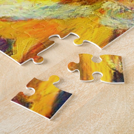 Blue Sunflower ジグソーパズル (側面)