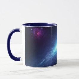 Blue Supernova Outer Space Nebula Astronomy マグカップ