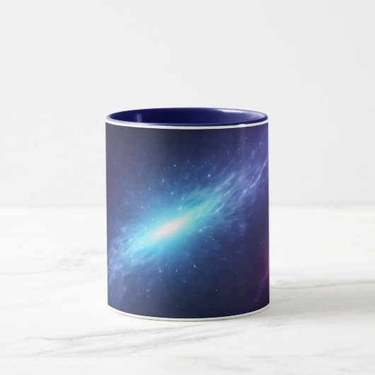 Blue Supernova Outer Space Nebula Astronomy マグカップ (中央)