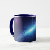Blue Supernova Outer Space Nebula Astronomy マグカップ (正面左)