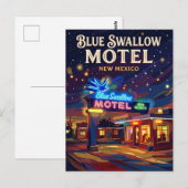 Blue Swallow Motel USA ポストカード (正面/裏面)