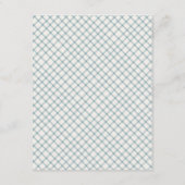 Blue Sweet Floral Wishes For Baby Shower Card  ノートカード (裏面)