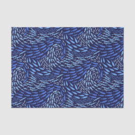 Blue Swimming Ocean Fish - Dark 薄葉紙