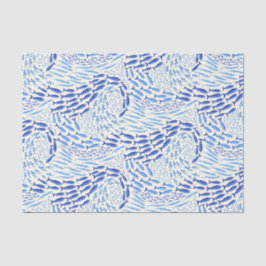 Blue Swimming Ocean Fish - Light 薄葉紙