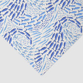 Blue Swimming Ocean Fish - Light 薄葉紙 (詳細)