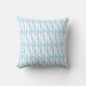 Blue Swirls Throw Cushion クッション (正面)