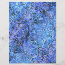 Blue Swirly Marble Bulk Scrapbook Paper Pages チラシ