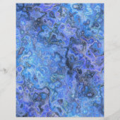 Blue Swirly Marble Bulk Scrapbook Paper Pages チラシ (裏面)