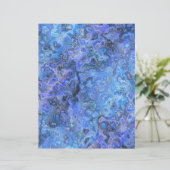 Blue Swirly Marble Scrapbook Paper 2-Sided Page (スタンド正面)