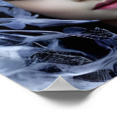 Blue Symmetry: A Photo realisticポートレートof a Yun ポスター (角)