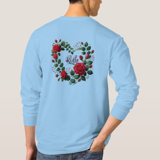 blue T shirt Tシャツ (裏面)