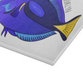 Blue tang fish cartoon illustration カッティングボード (角)
