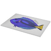 Blue tang fish cartoon illustration カッティングボード (角)