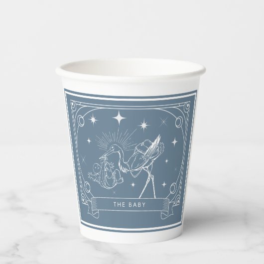 Blue Tarot Baby Shower  紙コップ (正面)