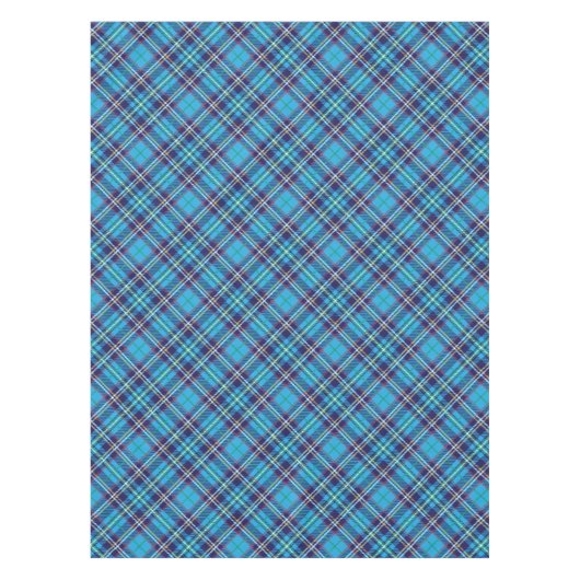 Blue Tartan Plaid テーブルクロス (正面)