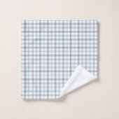 Blue Tartan Towel Cozy Gift for His Daily Routine バスタオルセット (ウォッシュタオル)