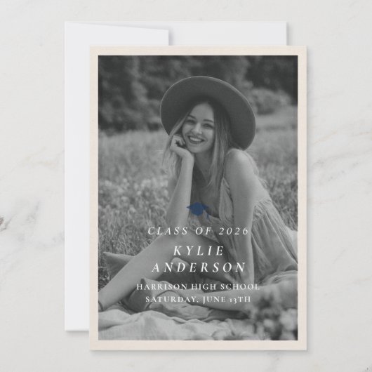 Blue Tassel High School Graduation Party 招待状 (裏面)