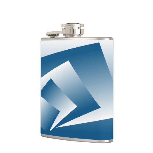 Blue Teal geometry フラスク (左)