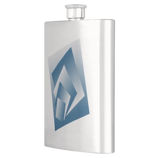 Blue Teal geometry フラスク (左)