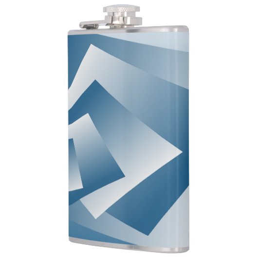 Blue Teal geometry フラスク (左)