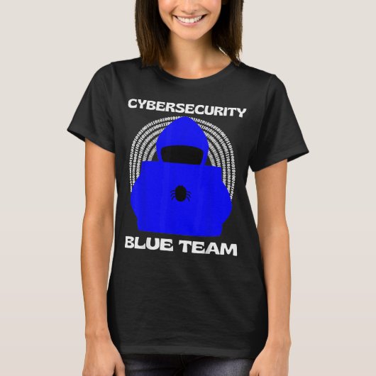 Blue Team Cybersecurity Hacking Ethical Hacker Cyb Tシャツ (正面)