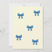 Blue Teddy Bear Baby Shower Invitation | 招待状 (裏面)