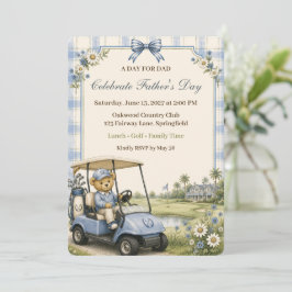Blue Teddy Bear Country Club | 父の日 招待状