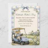 Blue Teddy Bear Country Club | 父の日 招待状 (正面)
