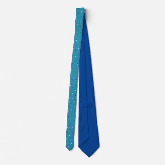 Blue tennis penguin tie ネクタイ (裏面)