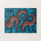 Blue Tentacles ジグソーパズル (横)