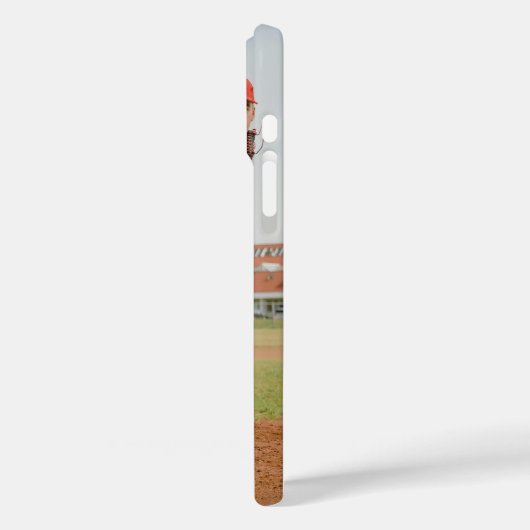 Blue Text Photo Name Jersey Number Custom Case-Mate iPhoneケース (裏面 / 左)