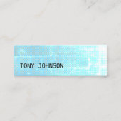 Blue Texture モダンエレガント Consultant Networking スキニー名刺 (正面)