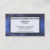 Blue Texture Technology High Tech IT 名刺 (正面)