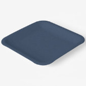 Blue Textured 9" Disposable Square Paper Plate ペーパープレート (傾斜あり)