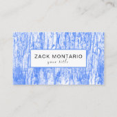 Blue Textured Business Card 名刺 (裏面)