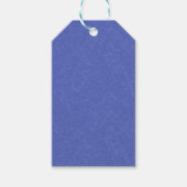 Blue textured pattern with swirling cloud ギフトタグ (正面)