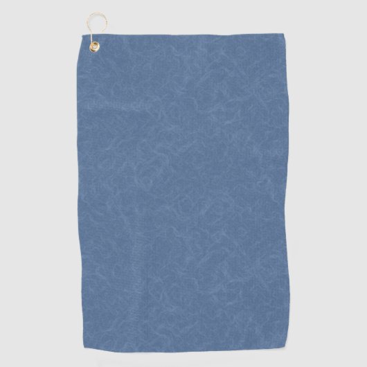 Blue textured pattern with swirling cloud ゴルフタオル (正面)