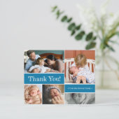 Blue Thank and Introducing Secondベビー 案内ポストカード (スタンド正面)