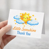 Blue Thank You Baby Shower Crafts Party サンキューカード