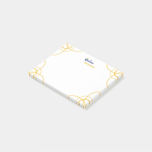 Blue The Queen Rectangle Post-It Notes ポストイット (アングル)