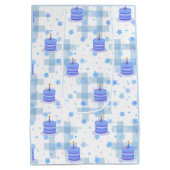 Blue-Themed Birthday ミディアムペーパーバッグ (裏面)