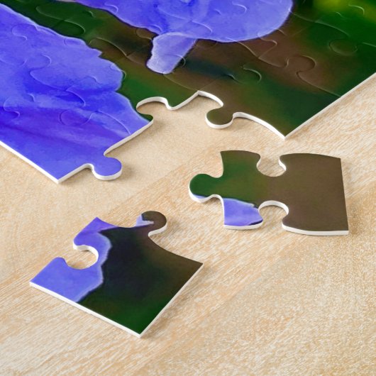 Blue Thunbergia Glory ジグソーパズル (側面)