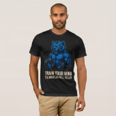 Blue Tiger Power | Train Your Mind First Tシャツ (正面フル)