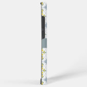 Blue Tile French Country Lemon Name Monogram Samsung Galaxyケース (右側面)