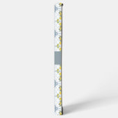 Blue Tile French Country Lemon Name Monogram Samsung Galaxyケース (左側面)