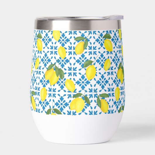 Blue Tile French Country Lemon Pattern (左面)